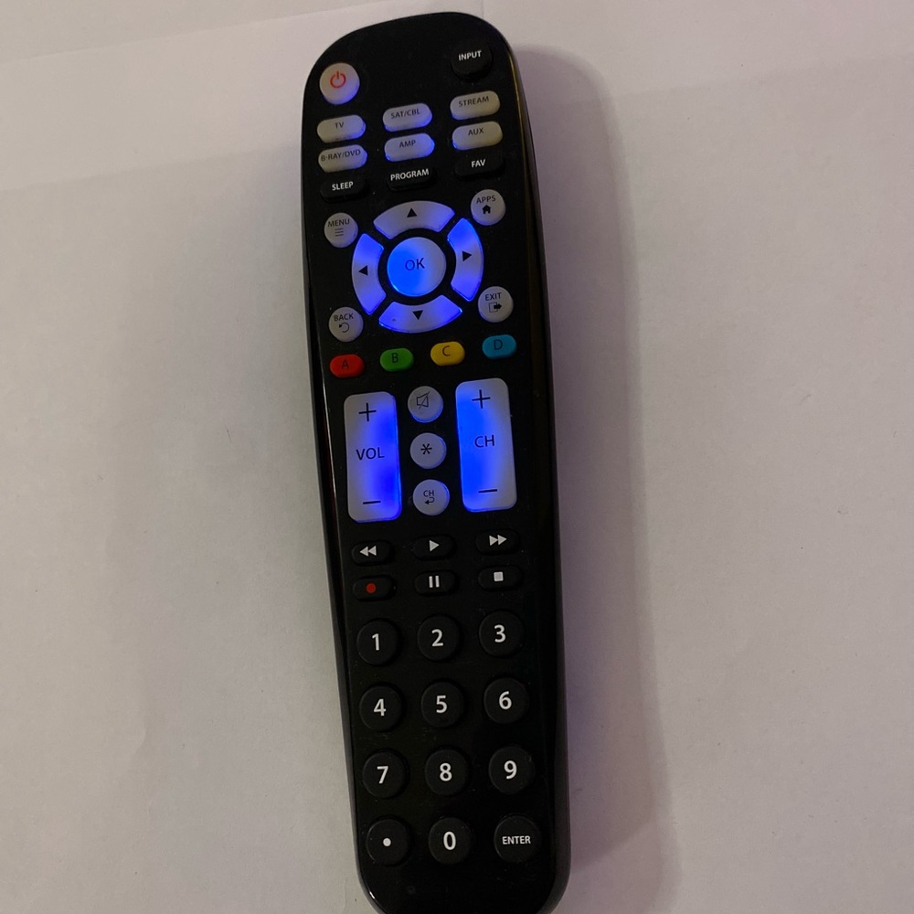 Black web universal remote control replacement tested BWB17AV002